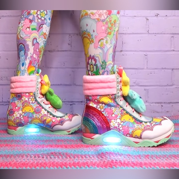 Irregular Choice Shoes - Irregular Choice CARE BEAR Born to Care boot high top sneaker sz 41 or 9 to9 1/2